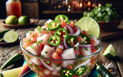 Ceviche de pescado estilo mexicano