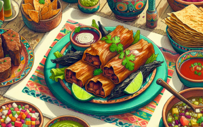 Tamales de cerdo con salsa verde: un festín mexicano