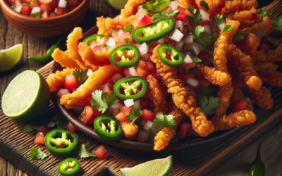 Chicharrones preparados con pico de gallo