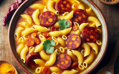 Sopa de coditos con chorizo