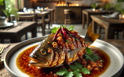 Pescado en salsa de tamarindo con chile