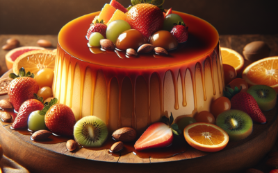 Flan de frutas mixtas