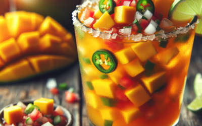 Pico de Gallo con Salsa de Mango: Bebida Fresca y Picante