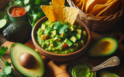 Salsa de tomatillo con aguacate y cilantro