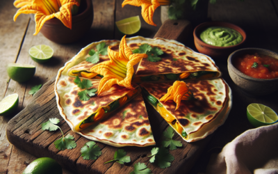 Quesadillas de flor de calabaza