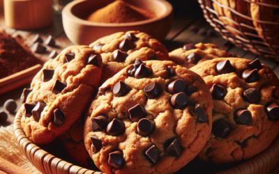 Galletas de pepitas con canela: crujientes y deliciosas