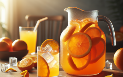 Agua de Cáscara de Naranja: Refrescante y Natural