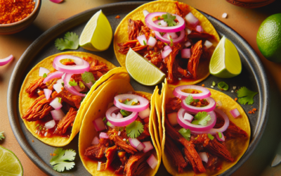 Mini tacos de cochinita pibil