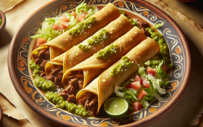 Taquitos Dorados de Carne de Res: Crujientes y Sabor Tradicional