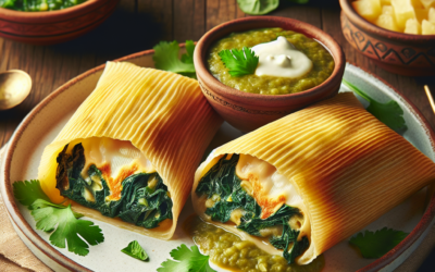 Tamales de acelgas con queso panela