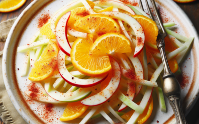 Ensalada de jícama con naranja y chile