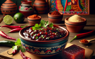 Salsa de chile ancho con piloncillo