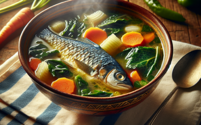 Caldo de pescado con epazote