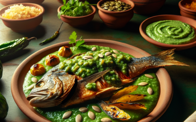 Pescado en pipián verde