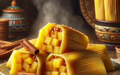 Tamales de piña con canela