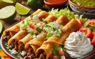 Flautas de Carne de Res: Crujientes y Deliciosas