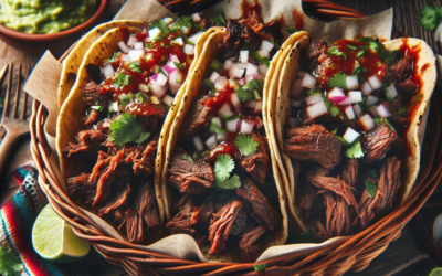 Tacos de barbacoa de borrego