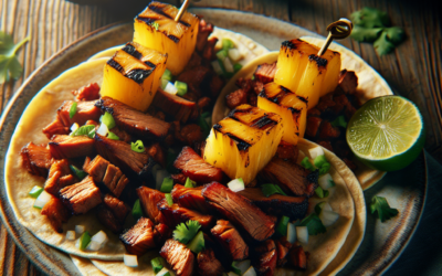 Receta de tacos al pastor con piña