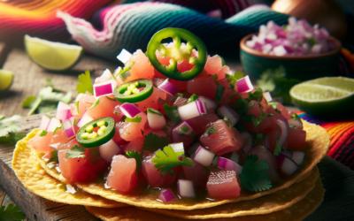 Tostadas de Ceviche de atún