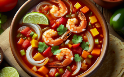 Caldo de Camarón – Sopa de Camarones Mexicana