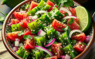 Ensalada de nopales crudos